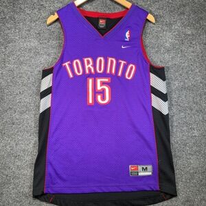 Nike Vince Carter #15 Toronto Raptors Jersey Men Medium Purple Black NBA Vintage